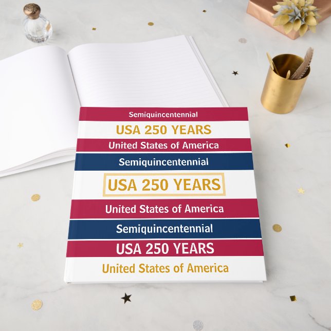 Livre D'or 4th of July 2026 USA 250 Years Semiquincentennial  (Recto ouvert)