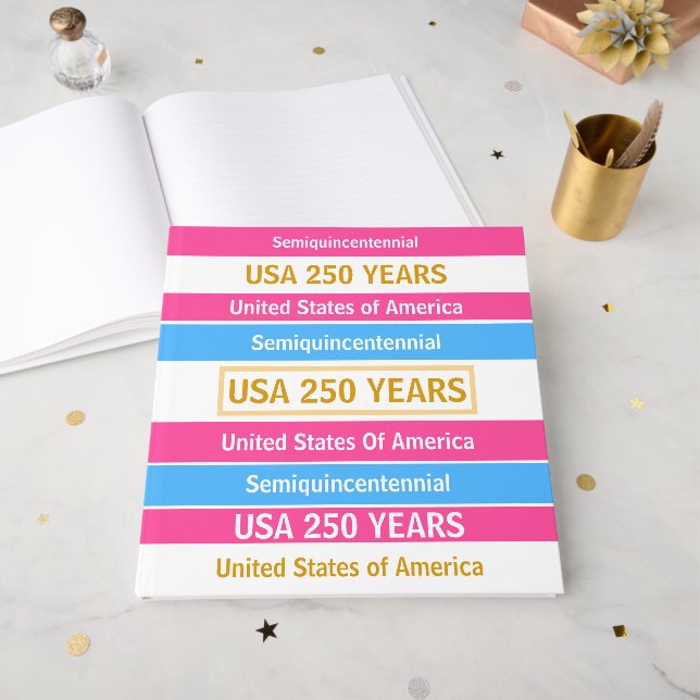 Livre D'or 4th of July 2026 USA 250 Years Semiquincentennial  (Recto ouvert)