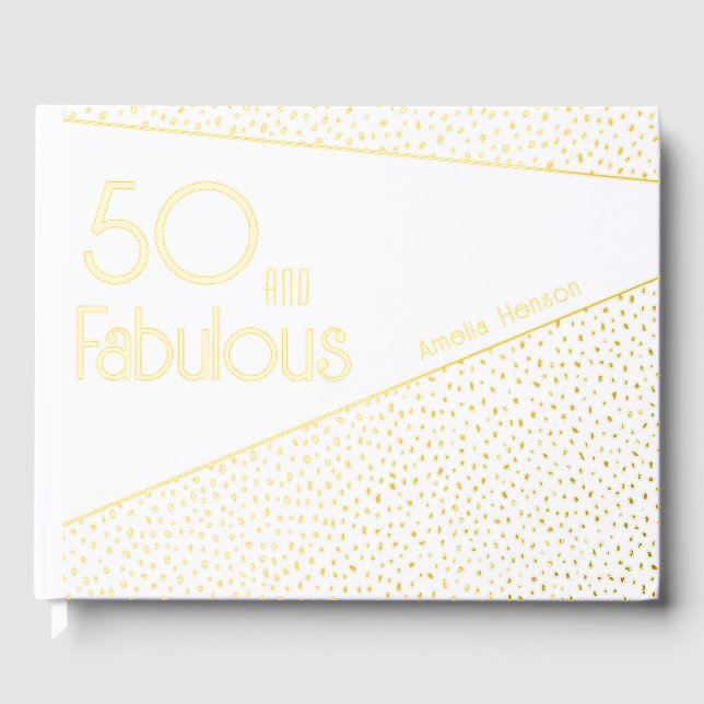 Livre D'or 50 et Fabulous Gold Parties scintillant 50e annive (Recto)