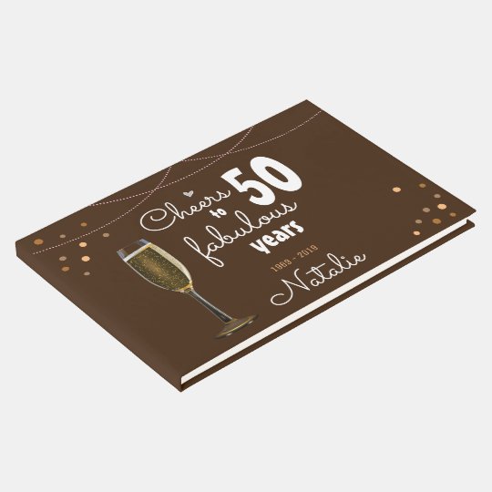 Livre D Or 50e Anniversaire A 50 Ans De Fabuleux Zazzle Fr