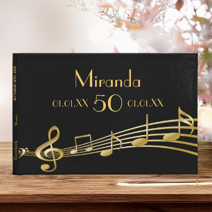 Livre D'or 50e anniversaire de la fête de l'or notes de musiq