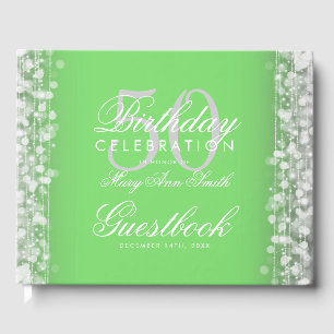 Livre d'or 50th Birthday Party Sage & Silver