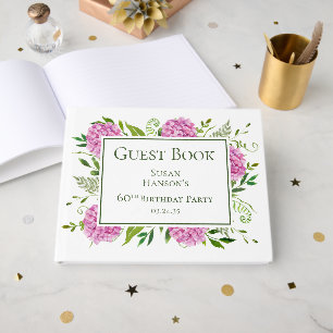 Livre D'or 60e anniversaire Pink Hydrangeas