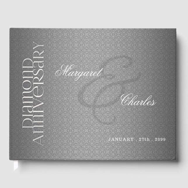 Livre D'or 60ème anniversaire du Mariage Diamond (Recto)