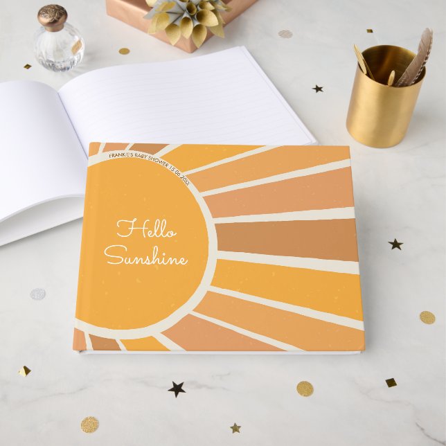 Livre D'or A Little ray of Sunshine Baby Shower (Recto ouvert)