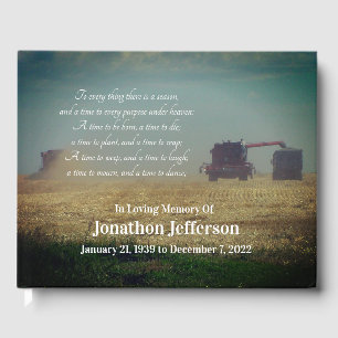 Livre D'or "A Time to Reap" se combine au Mémorial des fermie