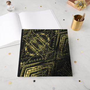 Livre D'or Acceptation   Texture géométrique foncée
