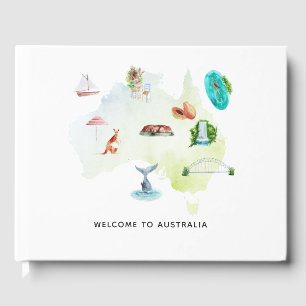 Livre D'or Accueil de la carte Australie