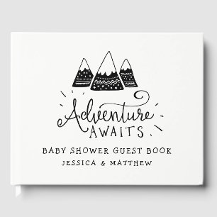 Livre D'or Adventure Await Baby Shower Invitations