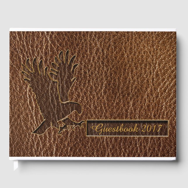 Livre D'or Aigle en cuir (Recto)