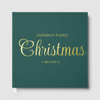 Livre D'or Album de cartes de Noël Nom de famille personnalis
