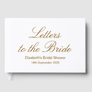 Livre D'or Album de lettres personnalisées pour la mariée, He