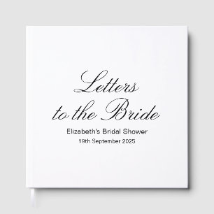 Livre D'or Album de lettres personnalisées pour la mariée, sc
