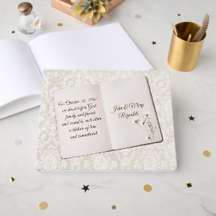 Livre D'or Album souvenir en damassé pour la fête d'anniversa