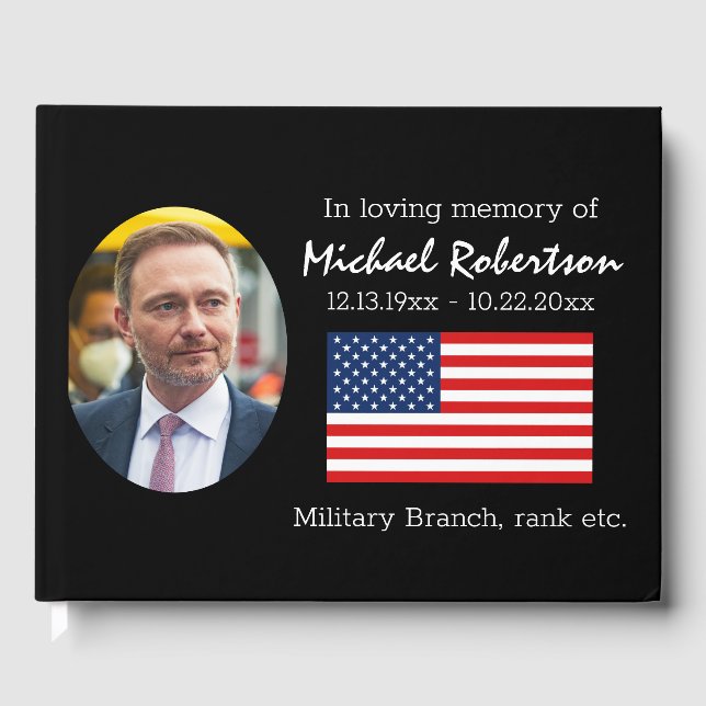 Livre d'or American Flag Veteran Memorial (Recto)