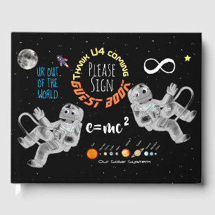 Livre D'or Amusant Astronautes Geeks de la science des mathém