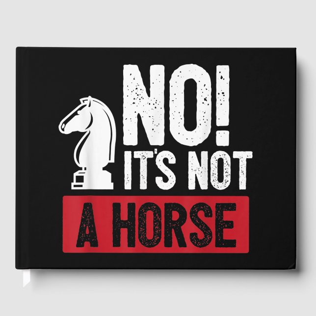 Livre D'or Amusant jeu d'échecs King Design (Recto)