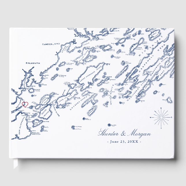 Livre D'or ANCIENNE VERSION Casco Bay Guest Book (Recto)