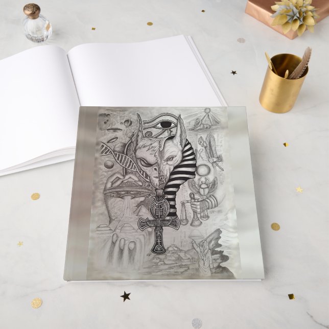 Livre D'or Anciens Aliens, Anubis (Recto ouvert)