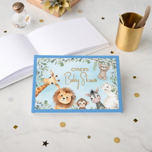Livre D'or Animaux de la jungle sauvage Baby Shower 