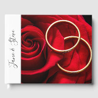 Anneaux élégants mariages roses rouges romantiques