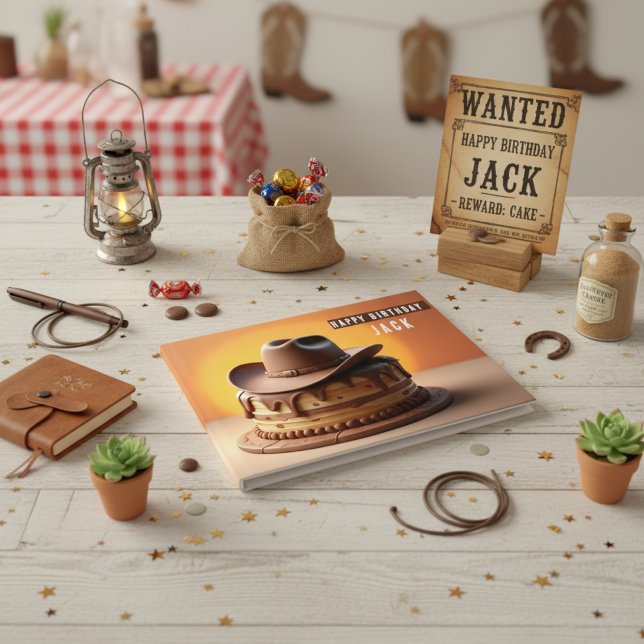 Livre D'or Anniversaire de Cowboy (Créateur téléchargé)