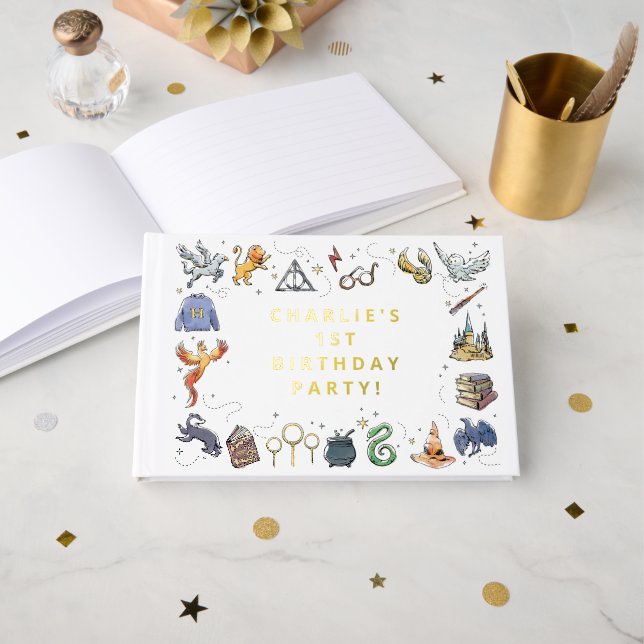 Livre D'or Anniversaire de l'icône Harry Potter (Recto ouvert)