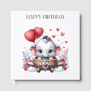 Livre D'or Anniversaire d'éléphant volant