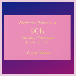 Livre D'or Anniversaire Gold FOIL Pink Memory