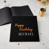 Anniversaire Votre Nom Minimaliste Moderne