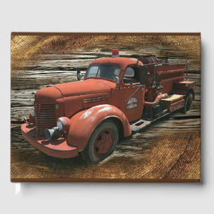 Livre D'or Antique Fire Truck Vintage Fire