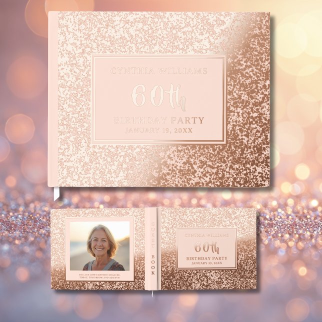 Livre D'or Any Age Guest Book Birthday Party Photo for Her (Créateur téléchargé)