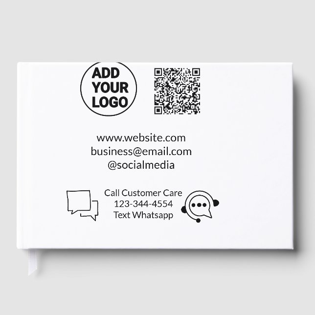 Livre D'or Appeler le texte du service client whatsapp Q R co (Recto)