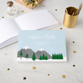 Livre D'or Après Bébé Fête de Naissance Bébé Hiver