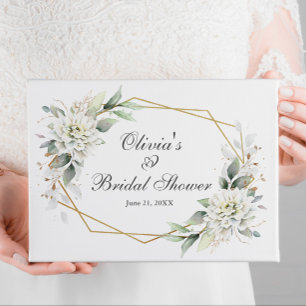 Livre D'or Aquarelle Eucalyptus Fête des mariées verte