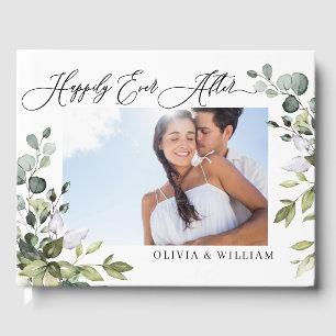 Livre D'or Aquarelle Eucalyptus Mariage PHOTO