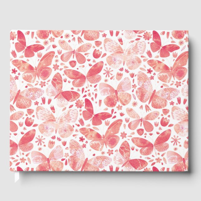 Livre D'or Aquarelle papillon (Recto)