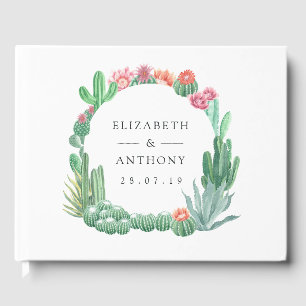 Livre D'or Aquarelle Succulents Mariage