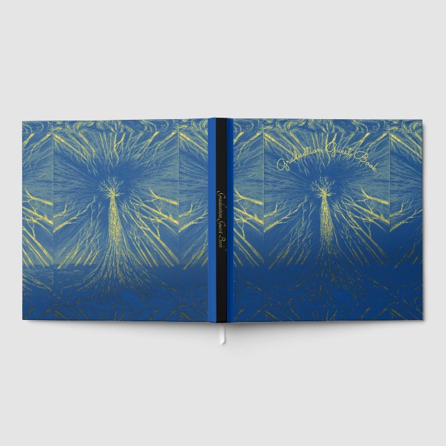 Livre D'or Arbre de la connaissance bleu profond (Complet)
