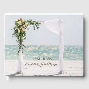 Livre D'or Arbre de mariage de plage Fleurs de mariage