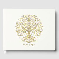 Arbre de Vie Crème & Or Mariage Celtique