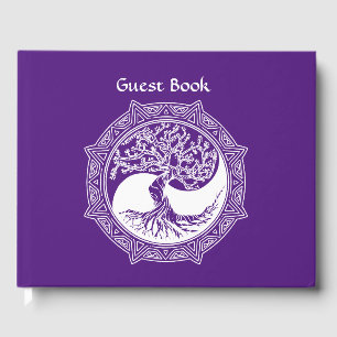 Livre D'or Arbre de vie Méditation Zen Yoga Spirituel Purple