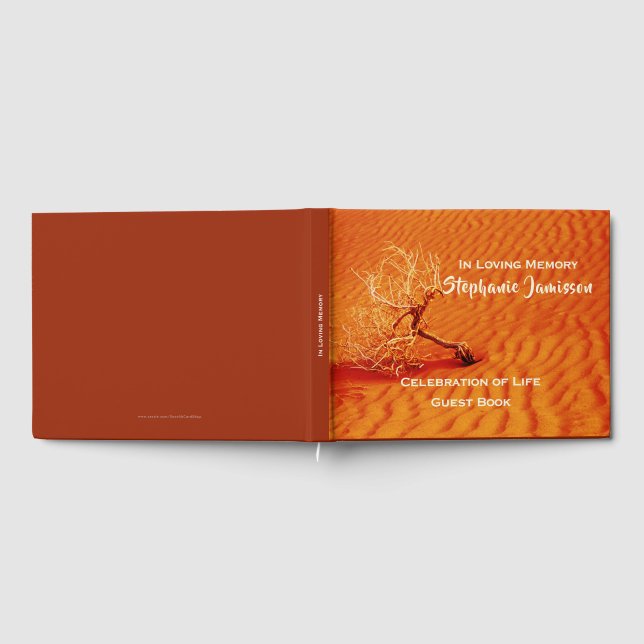 Livre D'or Arbre solitaire dans le sable du désert rouge, Fêt (Complet)