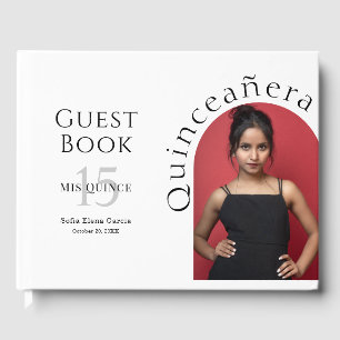 Livre D'or Arc élégant et tendance Photo Quinceanera