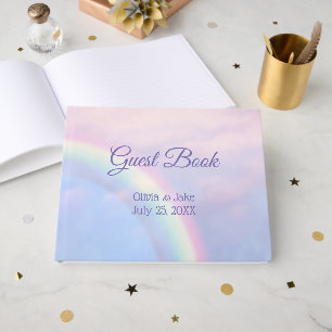 Livre D'or Arc en ciel d'espoir - pastel, mariage