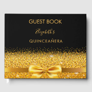 Livre D'or Arc en or noir Quinceanera