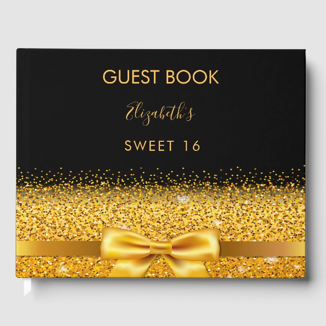 Livre D'or Arc en or noir Sweet 16 (Recto)