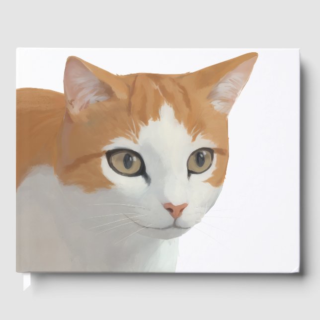 Livre D'or Art de chat roux adorable (Recto)