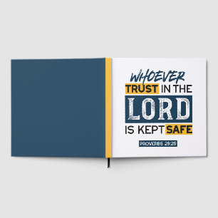 Livre D'or Art de citation biblique - Proverbes 29:25 Confian