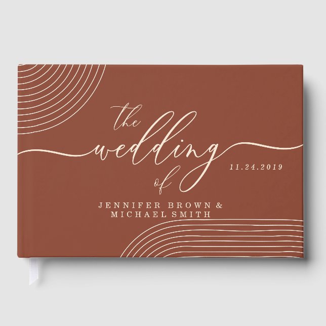 Livre D'or Art de ligne géométrique en terre cuite (Recto)